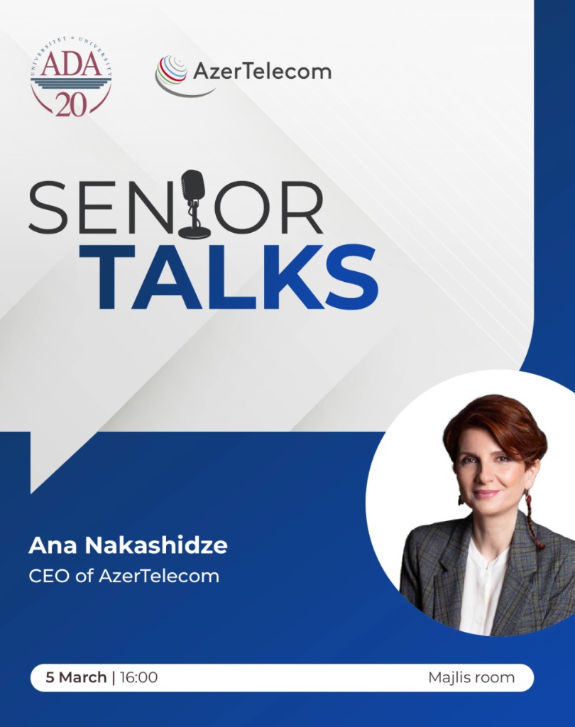 Senior Talks flyer: Ana Nakashidze